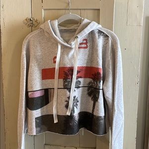 All Saints Cropped, Hooded Sweatshirt